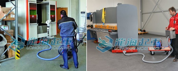 JUNG氣動搬運小坦克應用